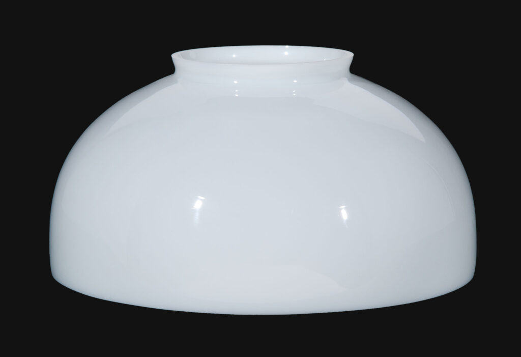 14" USAmade Opal Glass Dome Shade — The Source for Oil Lamps and