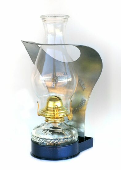 #2510 Cobra Lamp, Blue - 12" Height