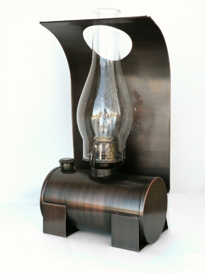 #2529 Bunk Car Lamp, Antique Copper - 15" Height