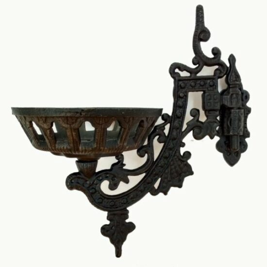 No. 73805 9" Cast Iron Wall Bracket — The Source for Oil Lamps and