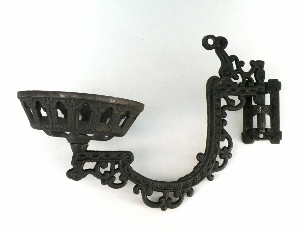 No. 73801 11" Cast Iron Wall Bracket for Reflector — The Source for Oil Lamps and Hurricane
