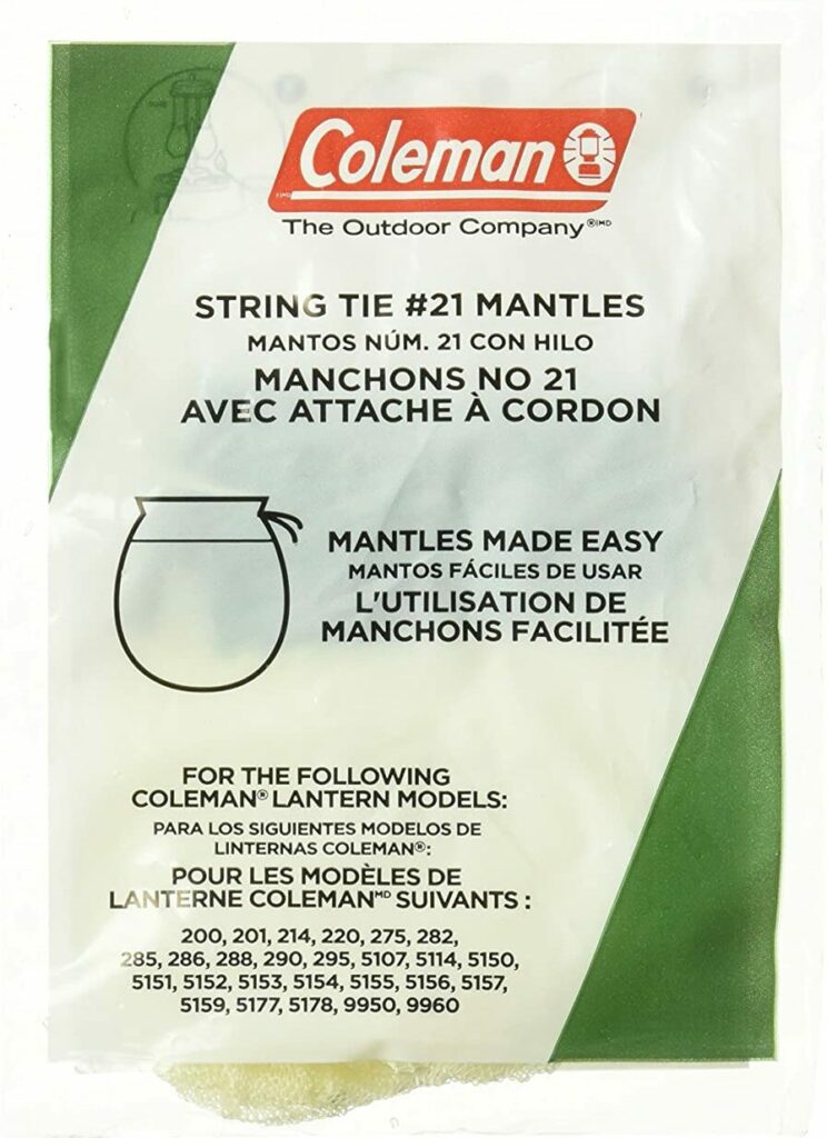 Coleman No. 21A Tie-On Mantles