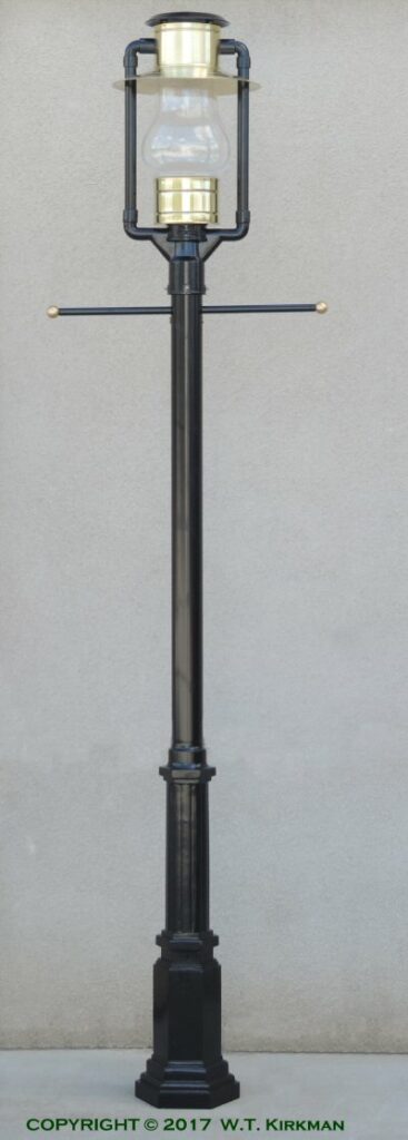 W.T. Kirkman No. 300 Frontier Post Lamp & Decorative Post