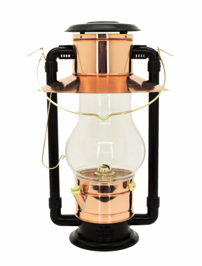 W.T.Kirkman Lanterns "Frontier" #300 Hanging Street Lamp with Solid Copper Tank and Reflector