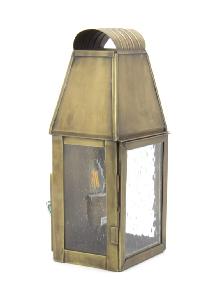 "Lafayette" Solid Brass Square Lamp — The Source for Oil Lamps and