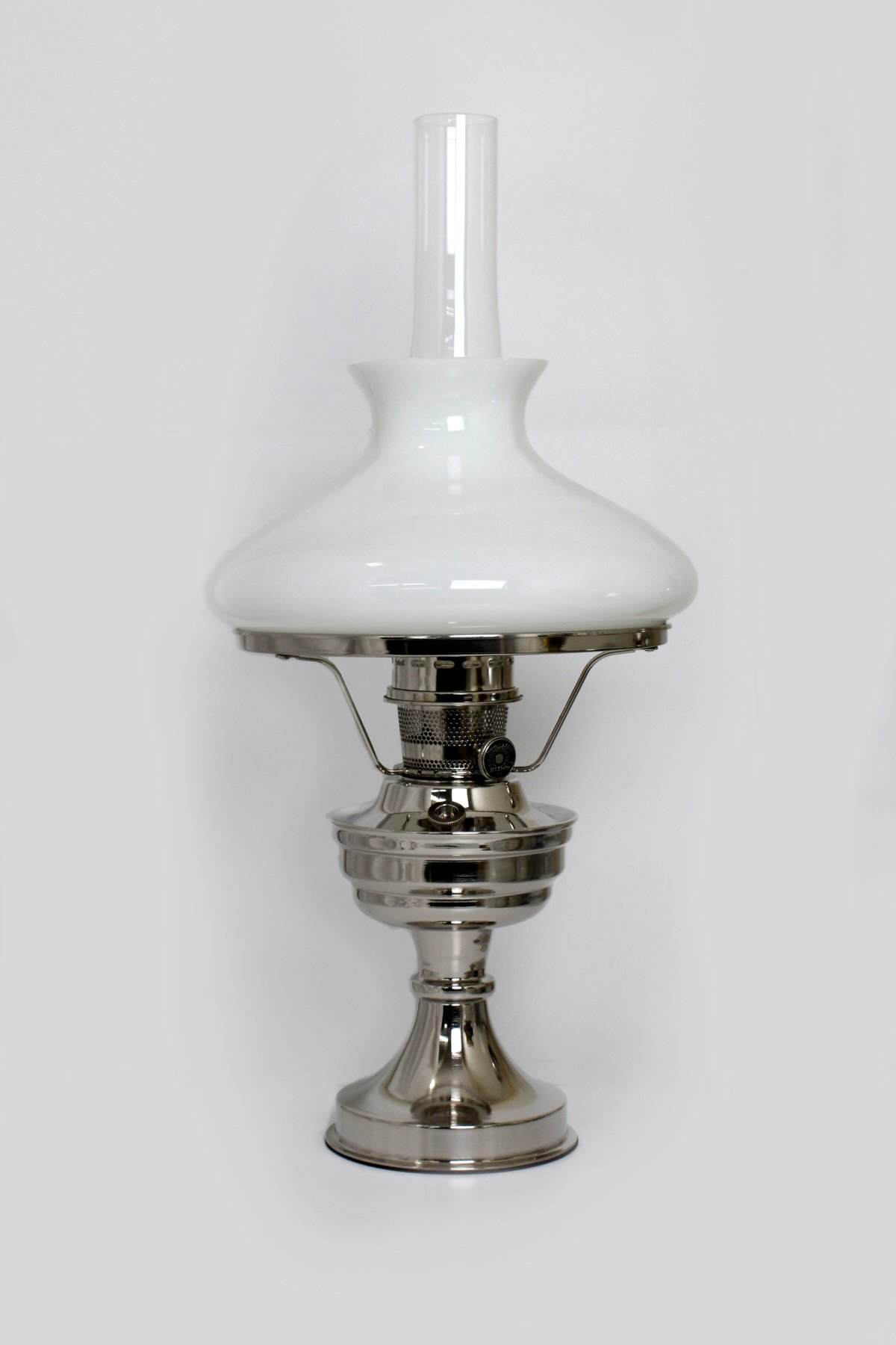 W.T. Kirkman Ramona Table Lamp w/#500 Aladdin Burner & Student