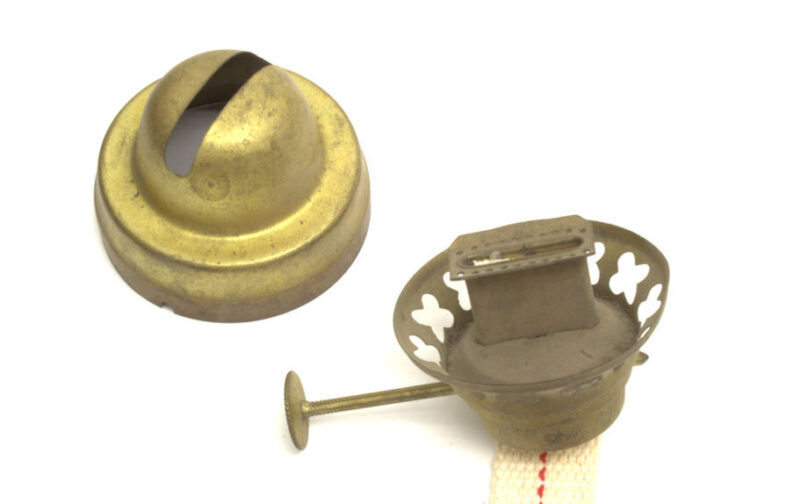 Vintage Hot Blast Brass #2 size Burner for Tubular Lanterns