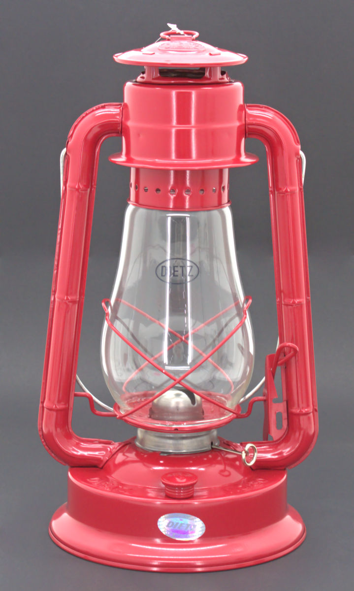Dietz #80 Blizzard Red with Plain Trim and Clear Globe tubular Lantern