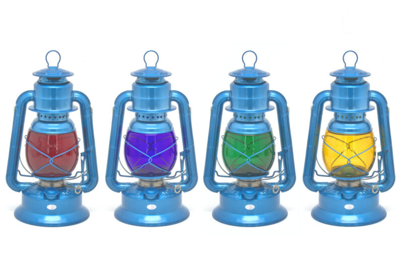 Dietz #30 Little Wizard Lanterns with Red Amber Green Blue Globes