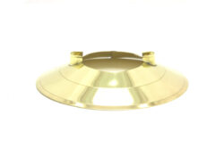 Solid Brass Hooded Reflector - Polished and Lacquered +$65.00