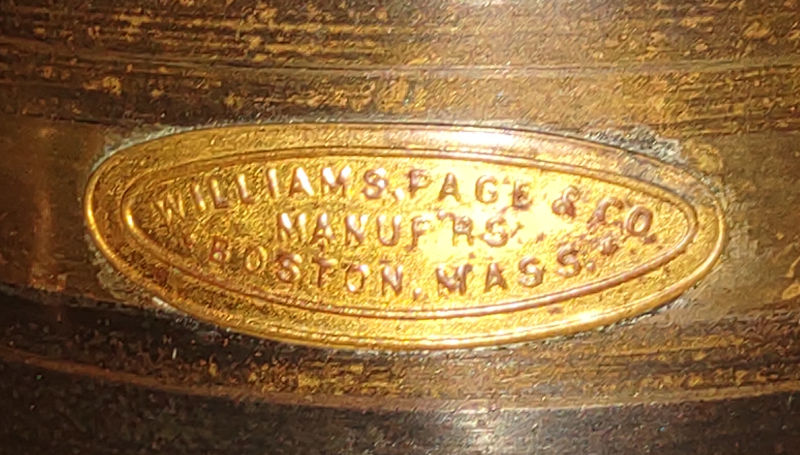 Williams_PAge_Badge_Manuf'rs_No_Patent