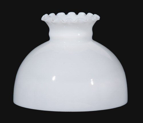 thumbnail image 2 of B&P Lamp Diamond Quilted Glass Shade - 10 Inch Cranberry Student Shade With Crimped Top 2 of 13