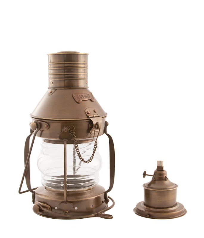 Antique Solid Brass 12 Anchor Lamp — The Source for Oil Lamps and  Hurricane Lanterns %