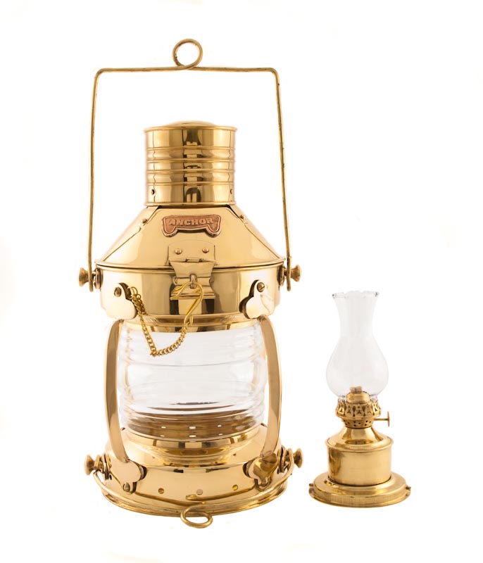 Solid Brass 15.5 Anchor Lamp — The Source for Oil Lamps and