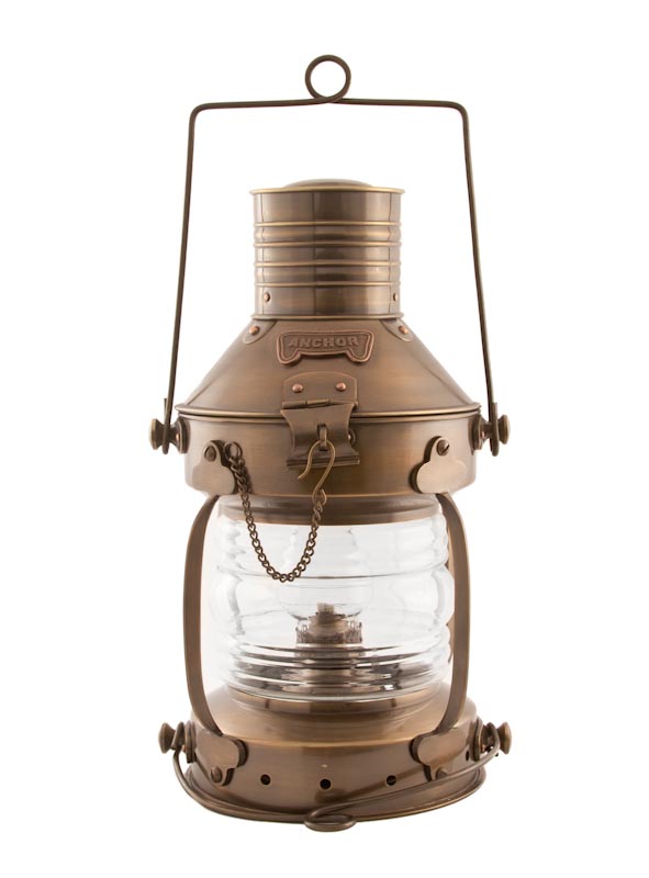 Antique Solid Brass 15.5 Anchor Lamp — The Source for Oil Lamps and  Hurricane Lanterns %